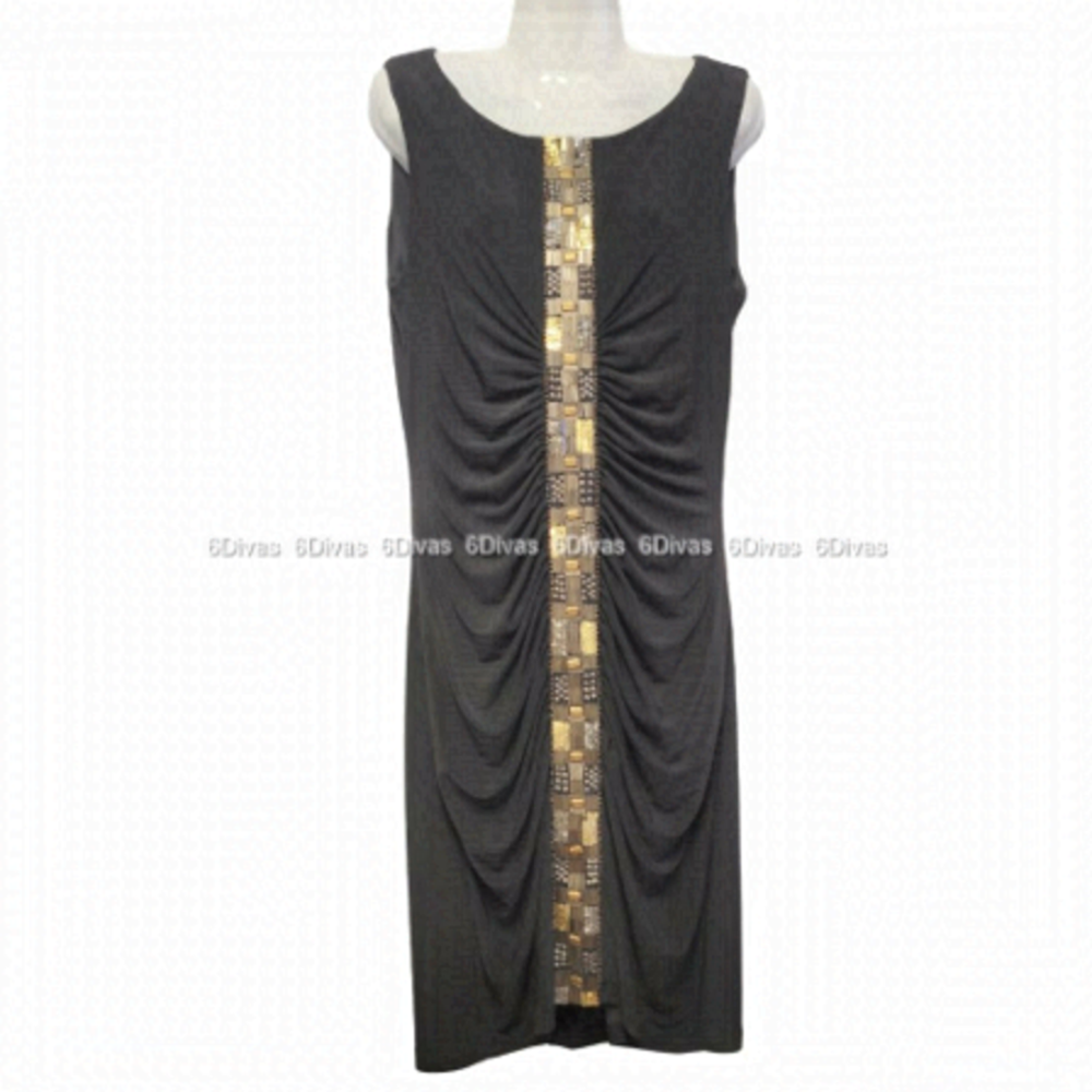 Jolibel  Black Strapless Sequin Dress  Size 10 - NWOT